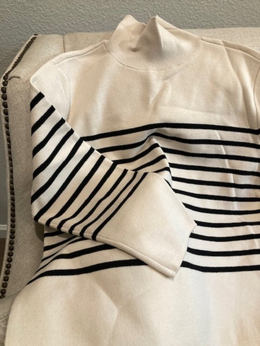 H&M Cowl Striped Sweater